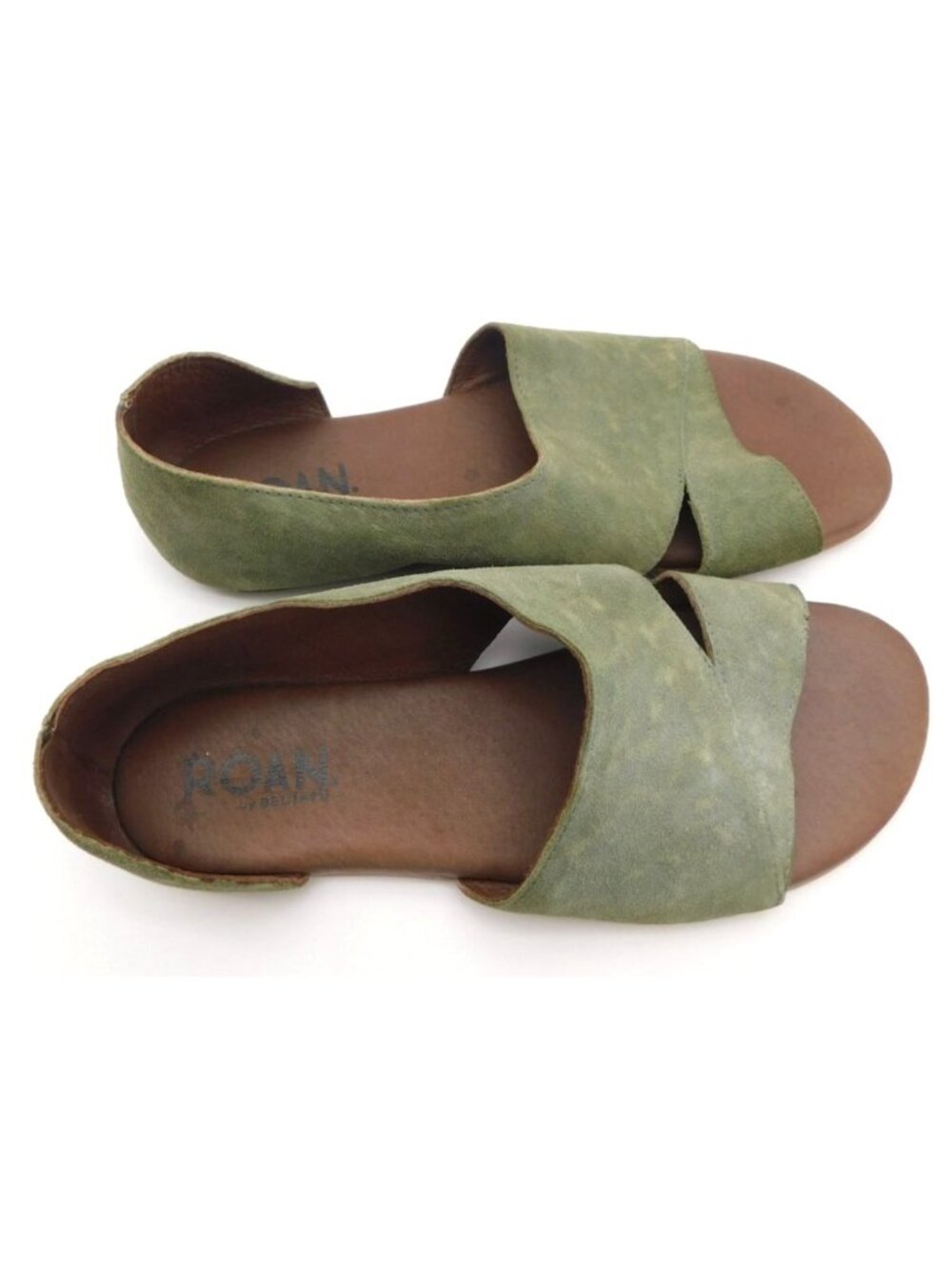 Roan by Bed Stu Irie Green Leather Open Toe Sandals Boho Comfort 10? - Picture 5 of 8